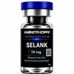 Buy pure Selank 10mg vials at Aminoshoppe.